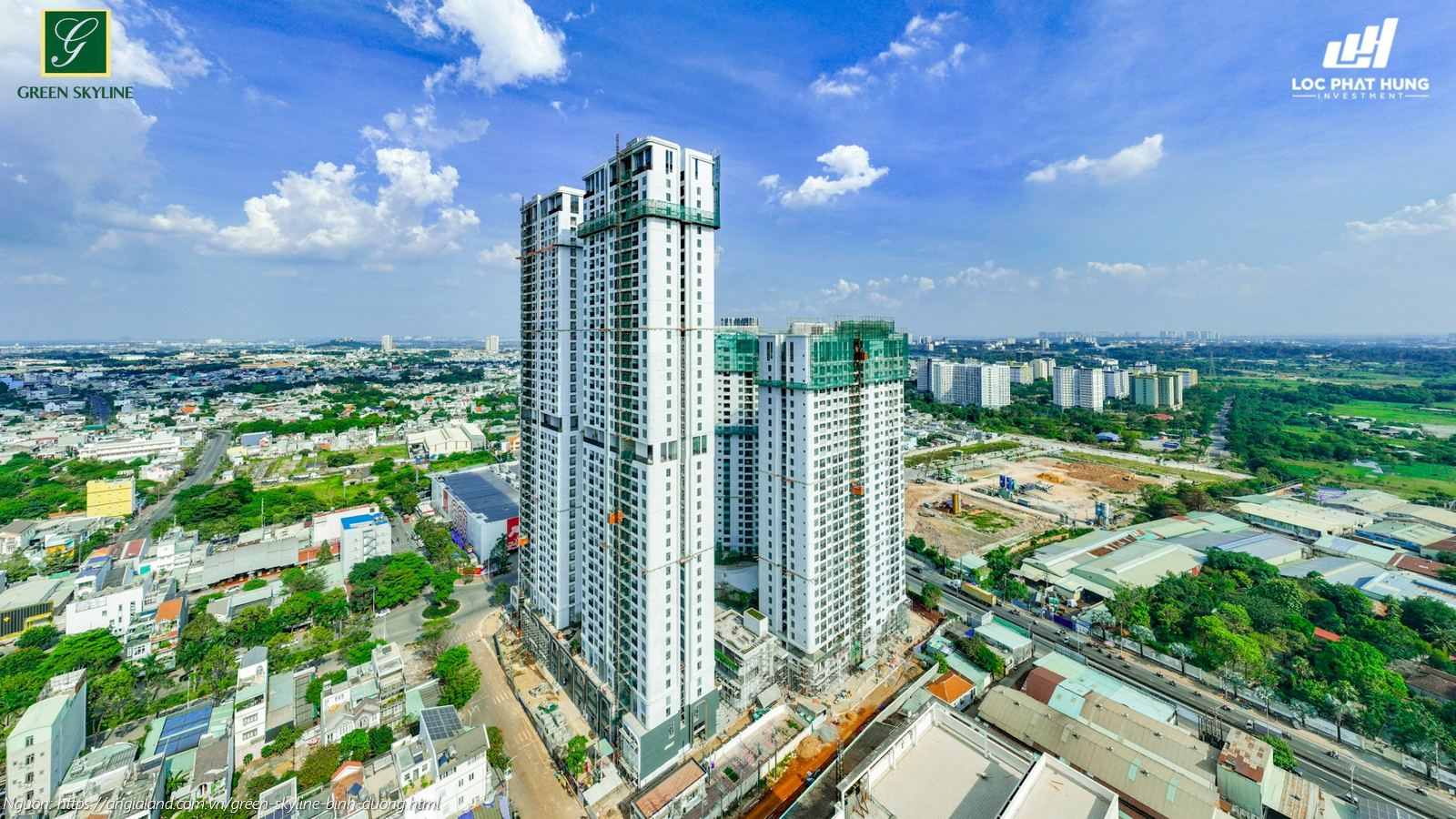 Hình ảnh thực tế dự án căn hộ Green Skyline Dĩ An