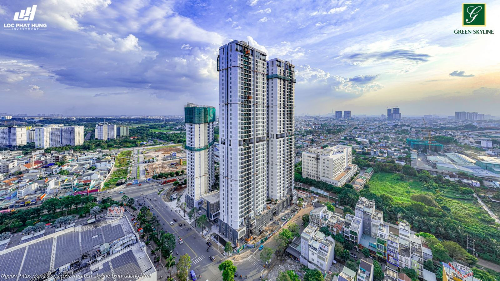 Hình ảnh thực tế dự án căn hộ Green Skyline Dĩ An
