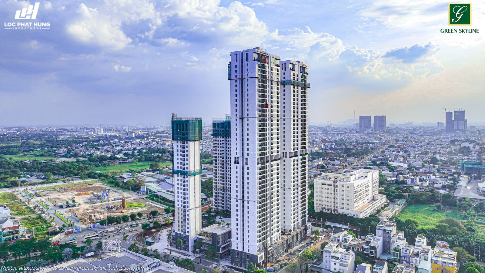 Hình ảnh thực tế dự án căn hộ Green Skyline Dĩ An