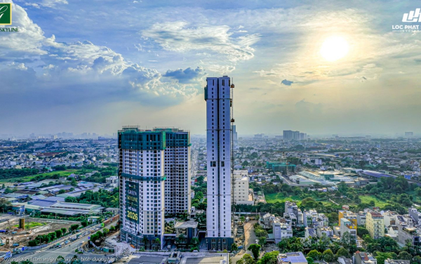 Hình ảnh thực tế dự án căn hộ Green Skyline Dĩ An