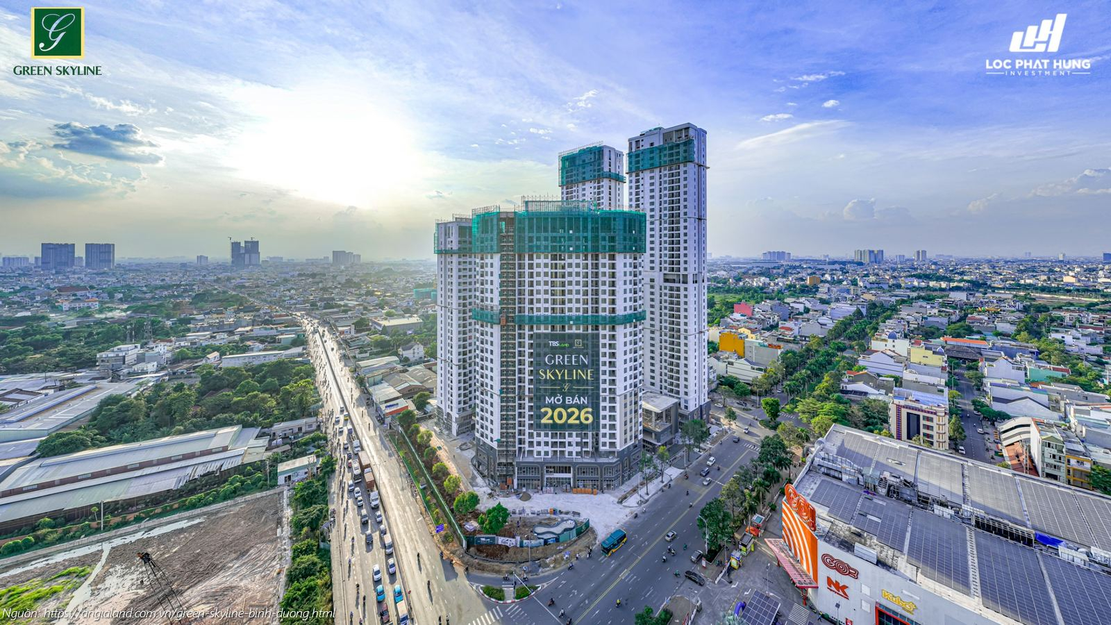 Hình ảnh thực tế dự án căn hộ Green Skyline Dĩ An