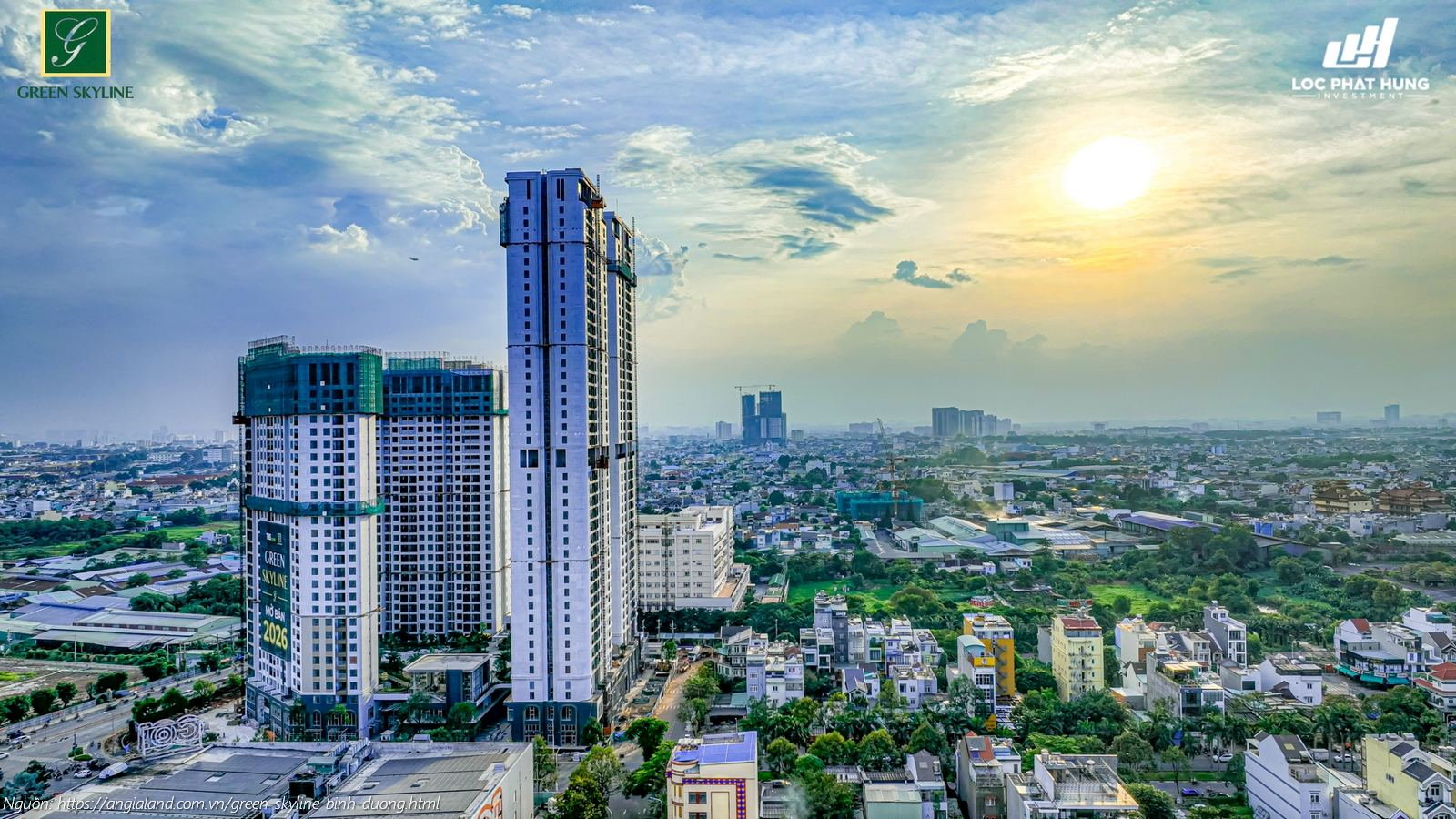 Hình ảnh thực tế dự án căn hộ Green Skyline Dĩ An