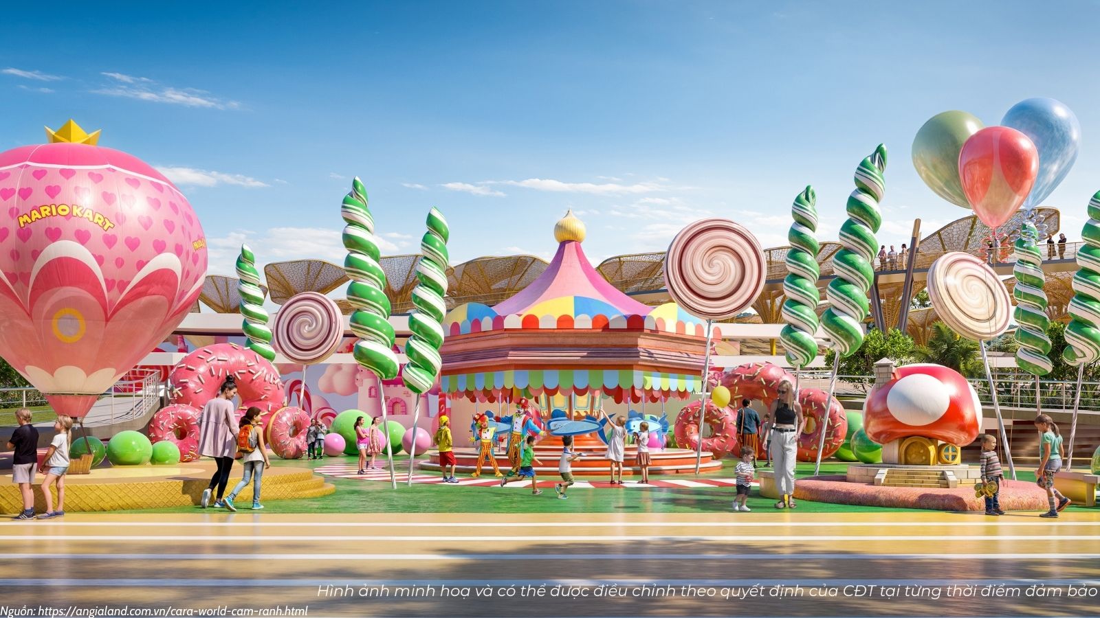 Khu vui chơi mạo hiểm dự án Cara World Cam Ran siêu đô thị biển cạnh Sân Bay Cam Ranh