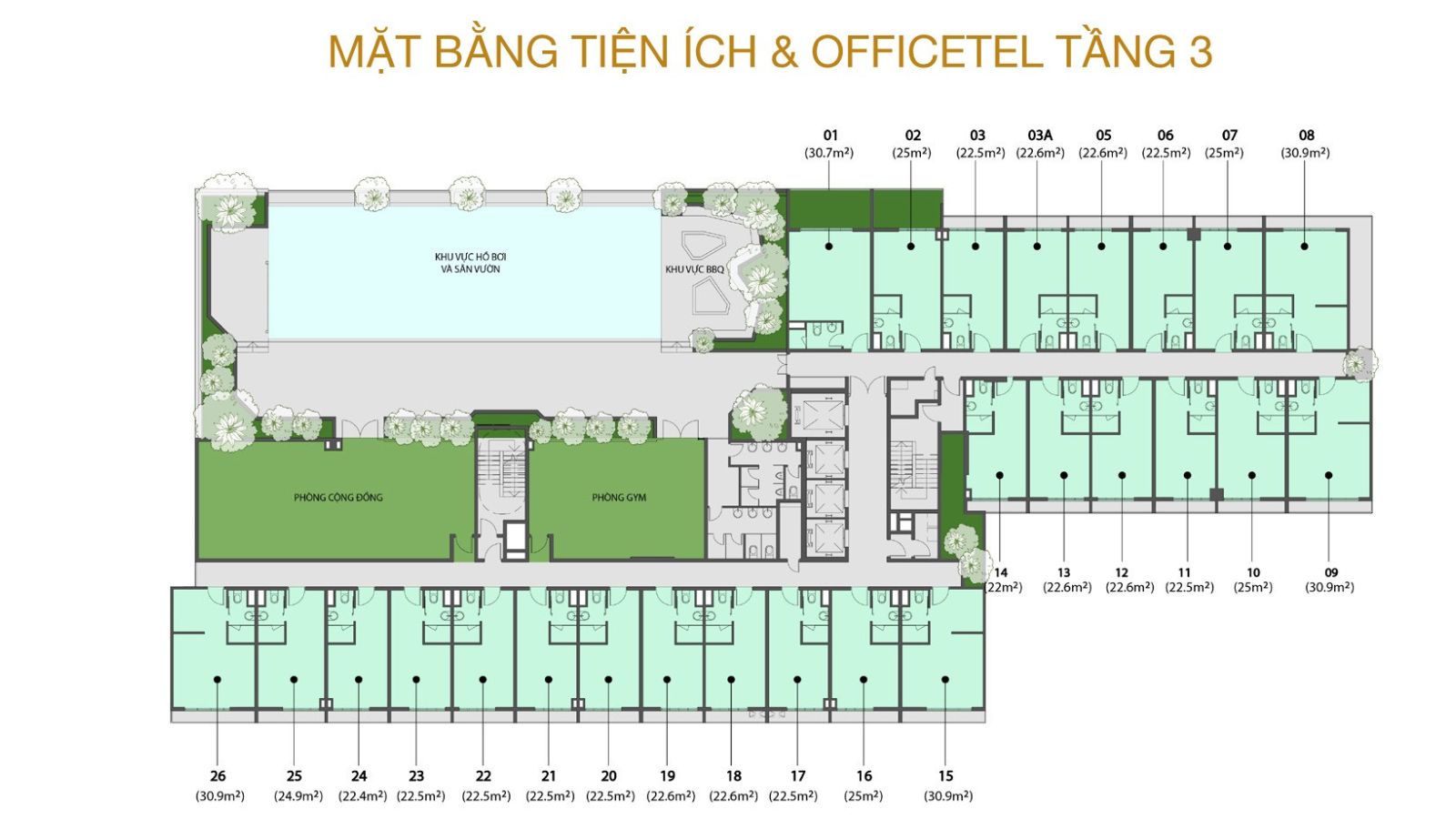Mặt bằng căn hộ Pegasuite II Quận 8