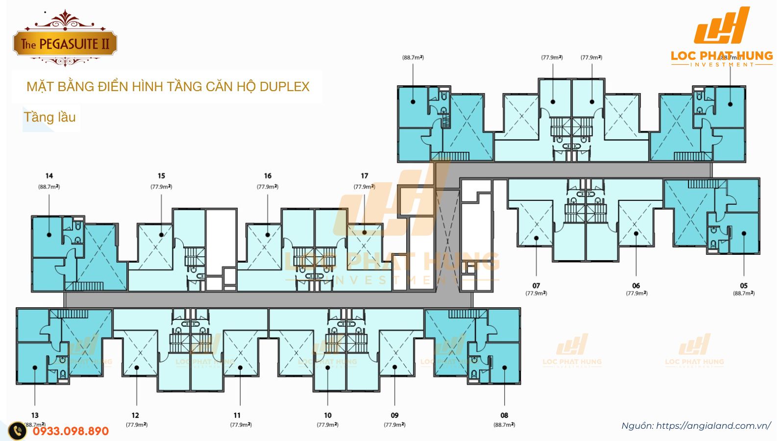 Mặt bằng căn hộ Pegasuite II Quận 8