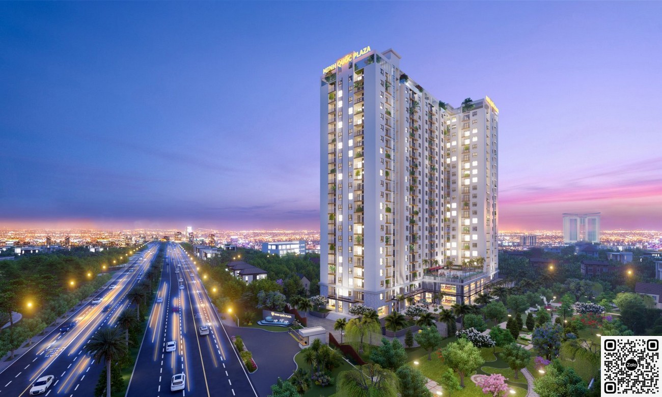 Phối cảnh tổng thể dự án căn hộ chung cư Minh Quốc Plaza