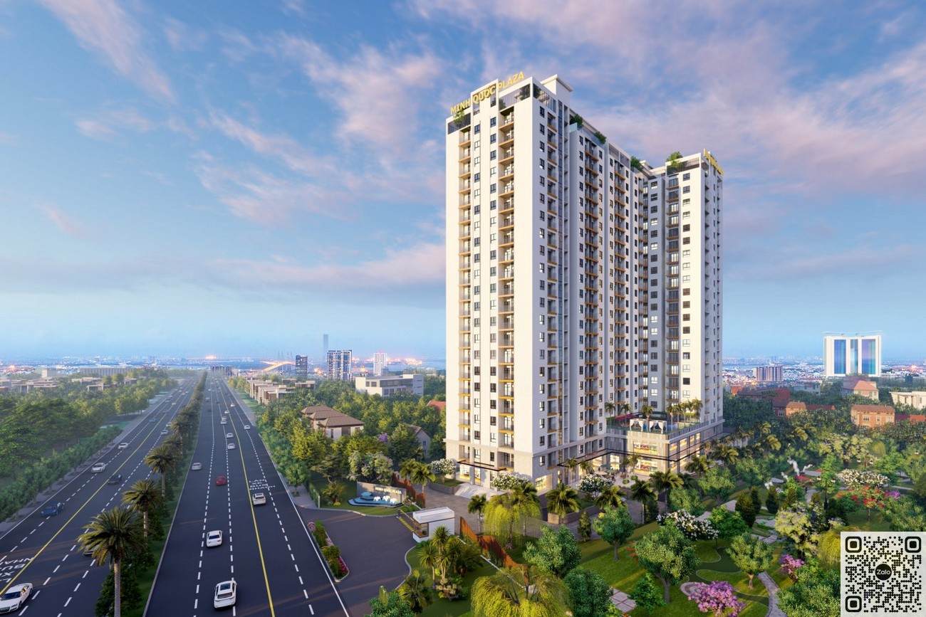Phối cảnh tổng thể dự án căn hộ chung cư Minh Quốc Plaza