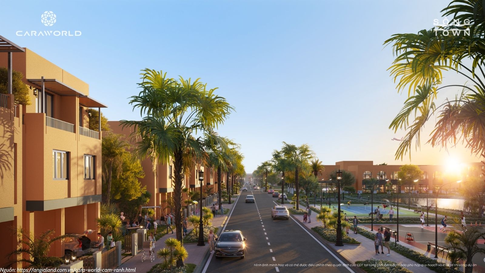 Phối cảnh tiểu khu Ma Rốc dự án Caraworld Cam Ranh