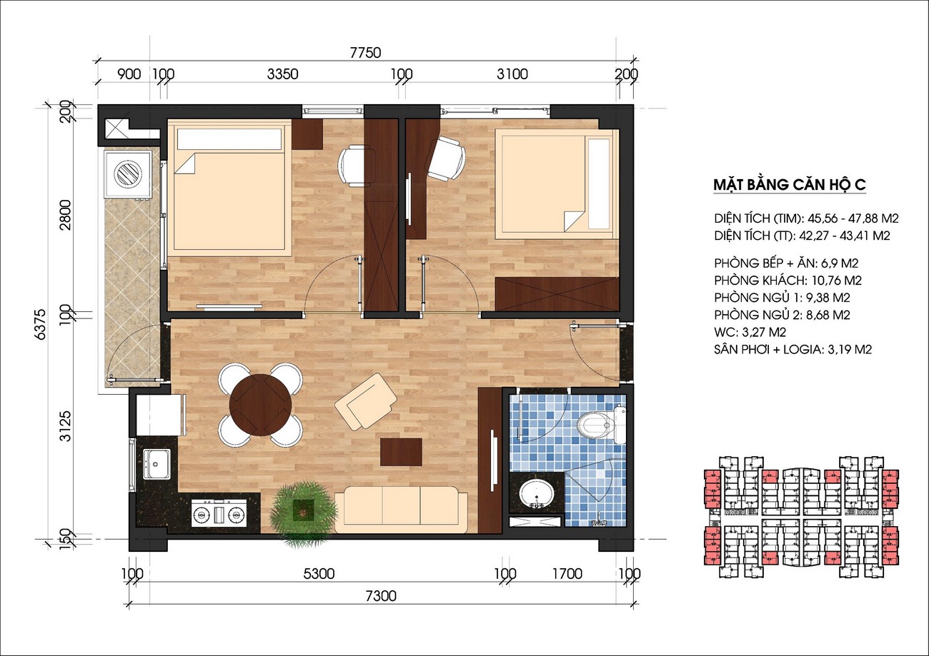 Thiết kế dự án căn hộ chung cư Unico Thăng Long Bến Cát Đường QL 13 chủ đầu tư Unico