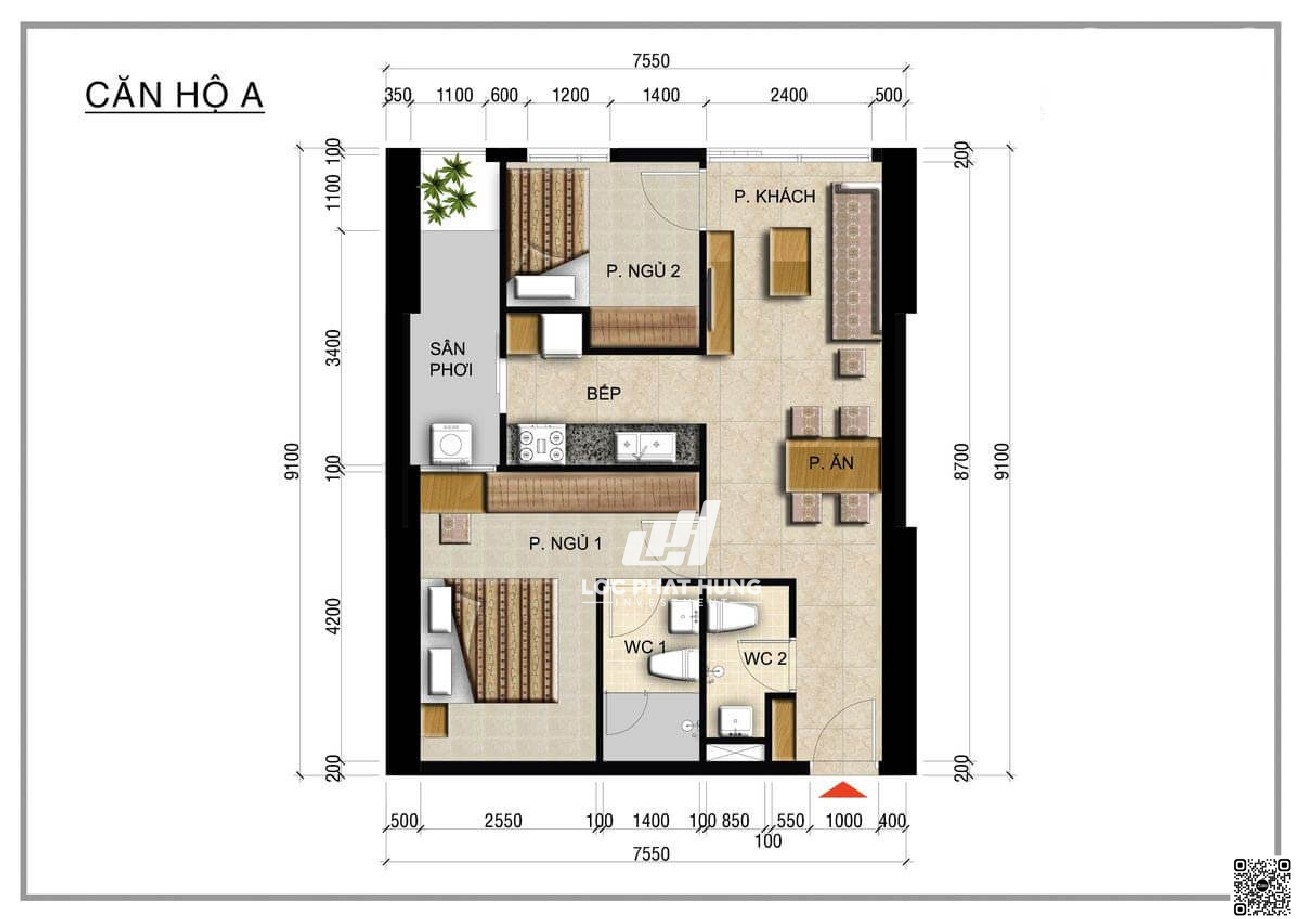 Thiết kế chi tiết căn hộ dự án Centana Thủ Thiêm Quận 2