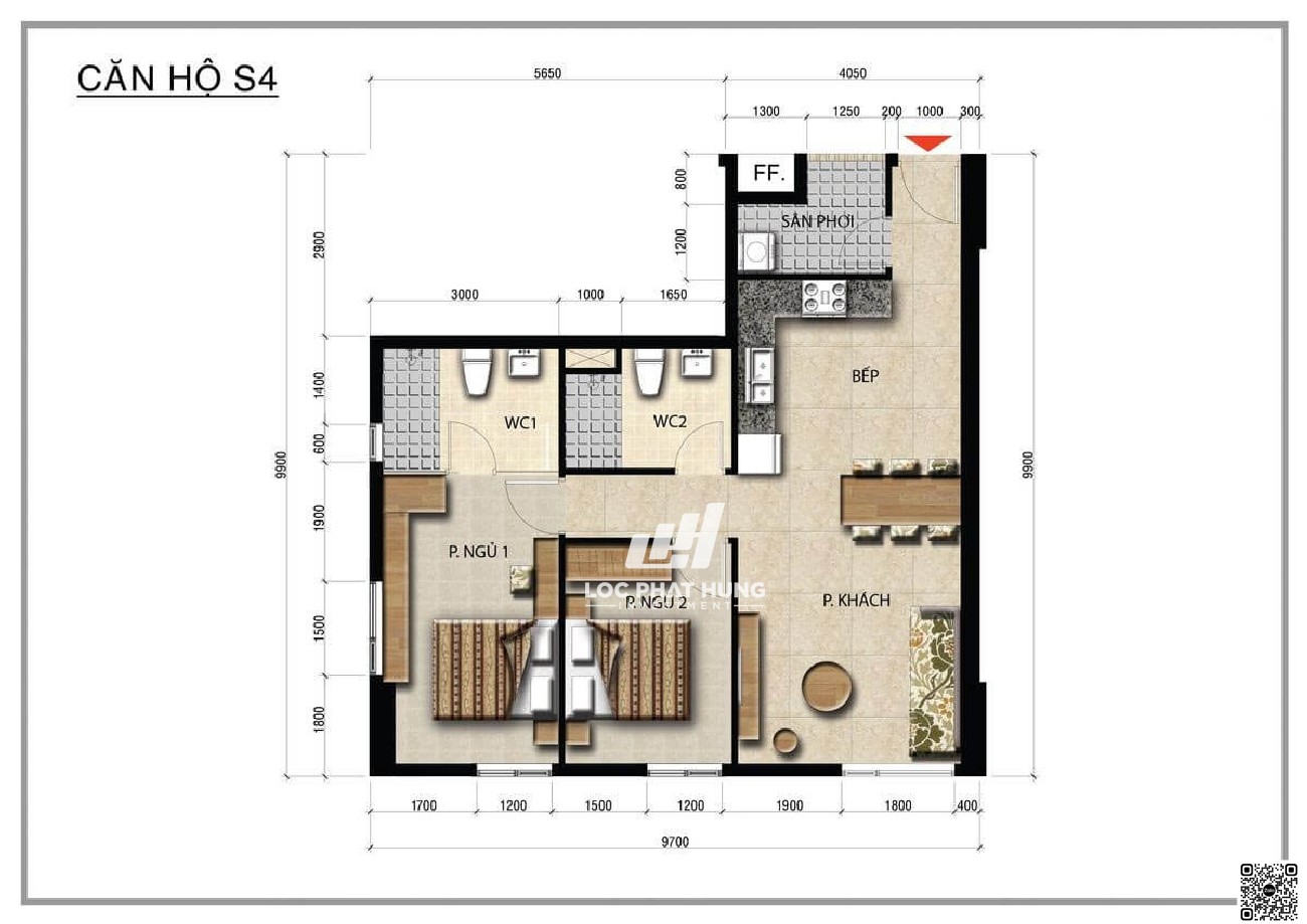 Thiết kế chi tiết căn hộ dự án Centana Thủ Thiêm Quận 2
