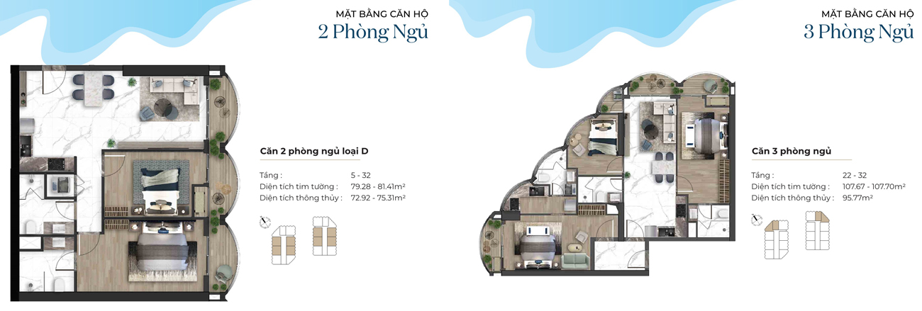 Thiết kế chi tiết căn hộ Shizen Nami Đà Nẵng