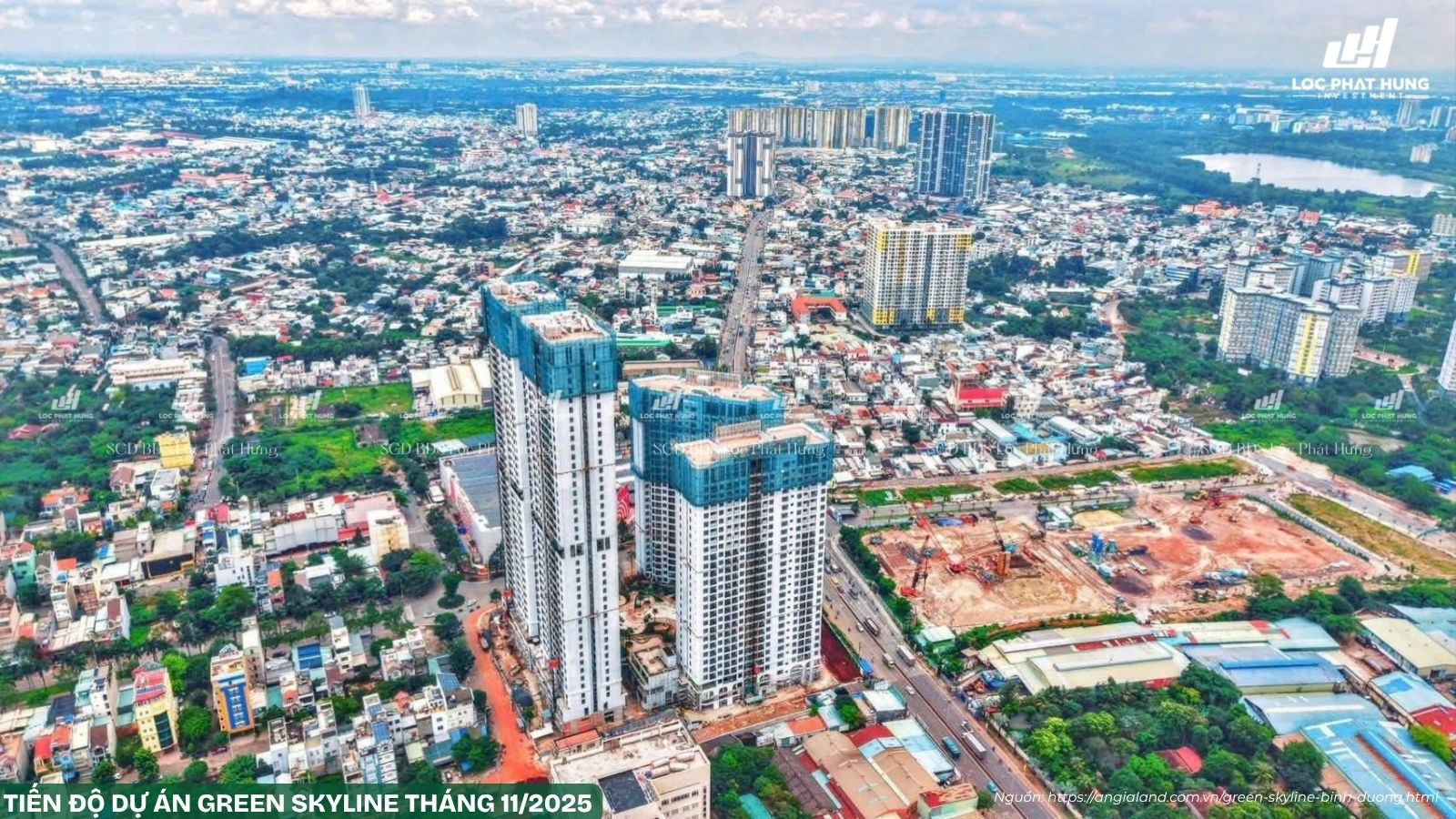 Tiến độ xây dựng dự án Green Skyline Tháng 11/2025