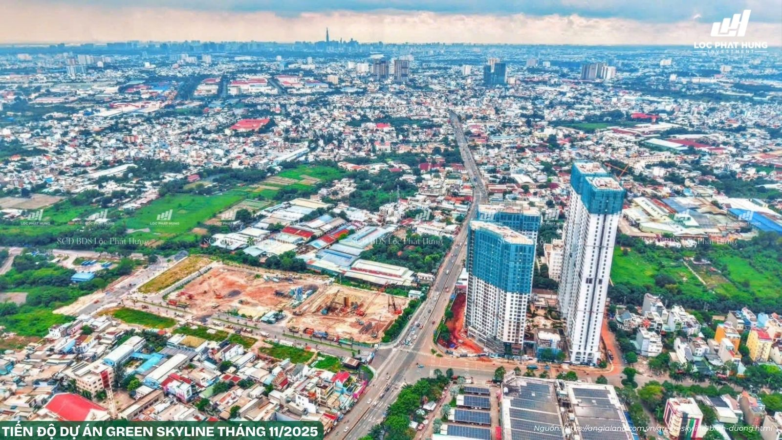 Tiến độ xây dựng dự án Green Skyline Tháng 11/2025