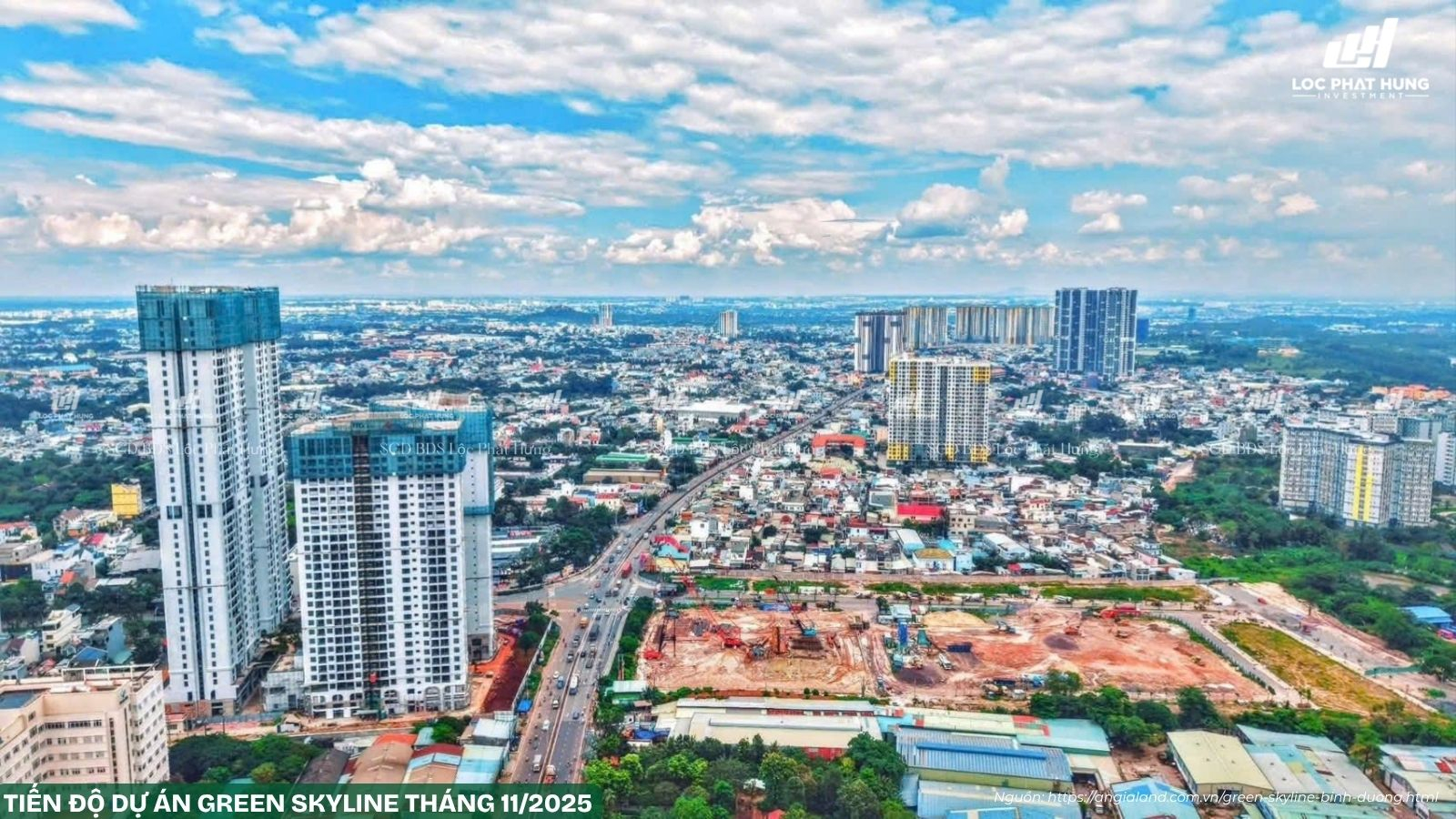 Tiến độ xây dựng dự án Green Skyline Tháng 11/2025