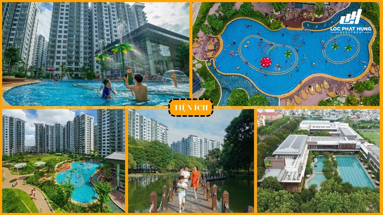 Tiện ích hồ bơi cực lớn nội khu dự án Celadon City Tân Phú