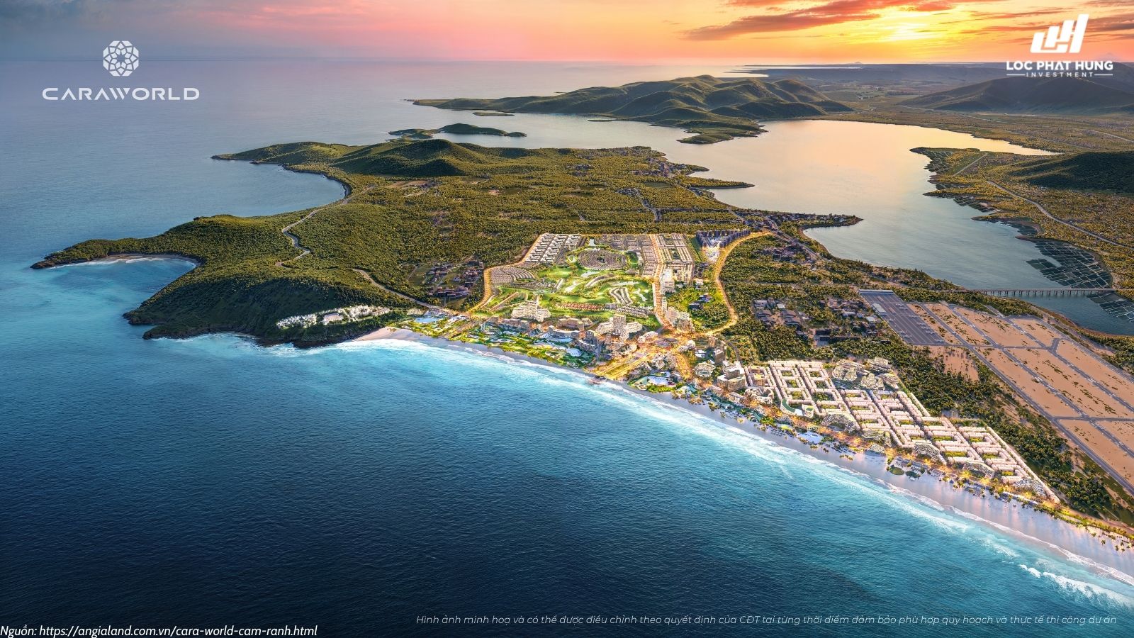 Toàn cảnh dự án Cara World Cam Ran siêu đô thị biển cạnh Sân Bay Cam Ranh
