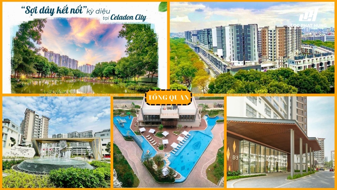 Tổng quan thực tế toàn cảnh dự án căn hộ chung cư Celadon City Tân Phú