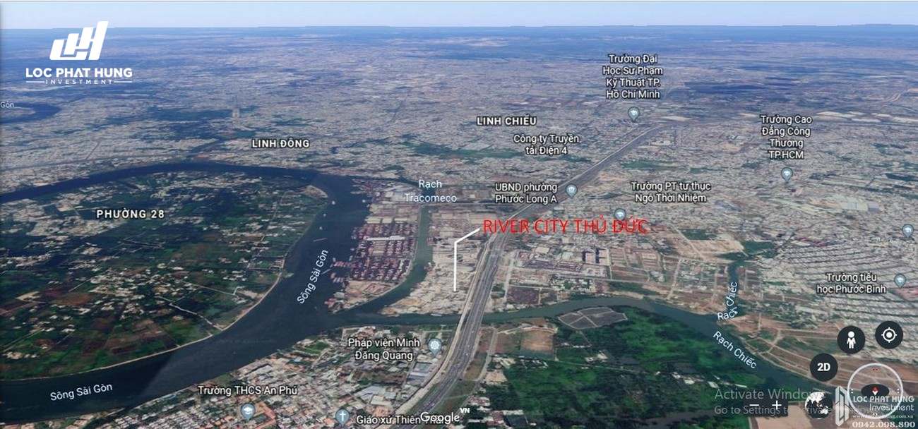 Vị trí địa chỉ dự án căn hộ chung cư River City Thu Duc Đường Xa Lộ Hà Nội chủ đầu tư Refico