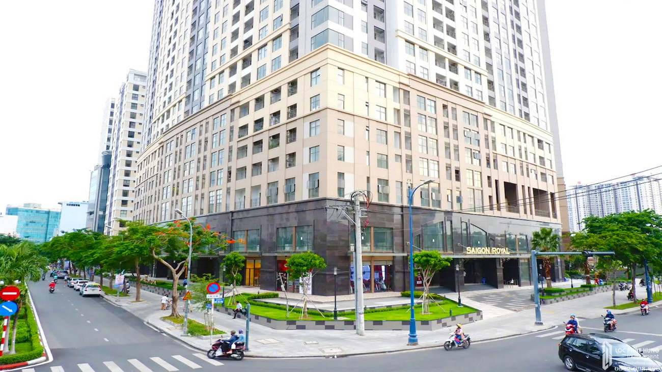 Phối cảnh tổng thể dự án căn hộ chung cư Saigon Royal Quận 4 Đường Bến Vân Đồn chủ đầu tư Novaland