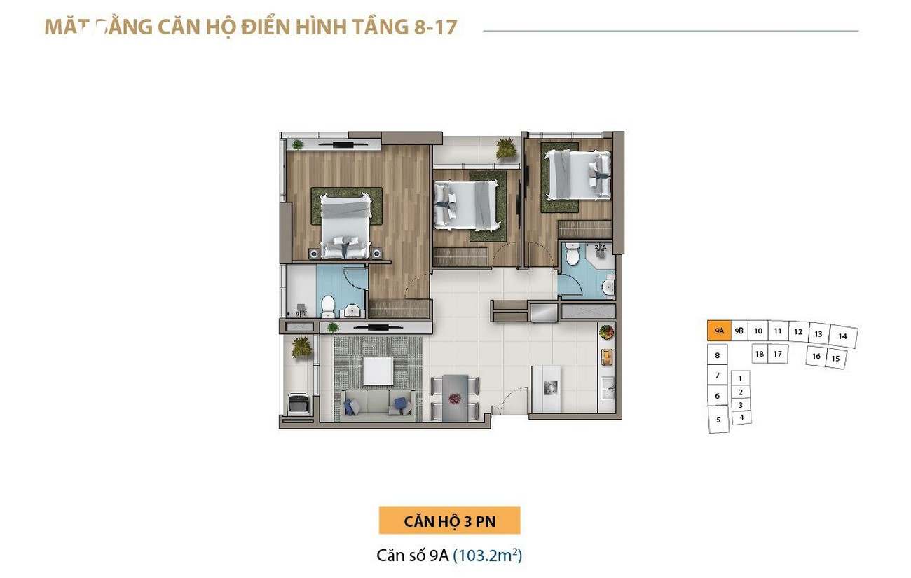 Thiết kế dự án căn hộ chung cư Saigon Royal Quận 4 Đường Bến Vân Đồn chủ đầu tư Novaland