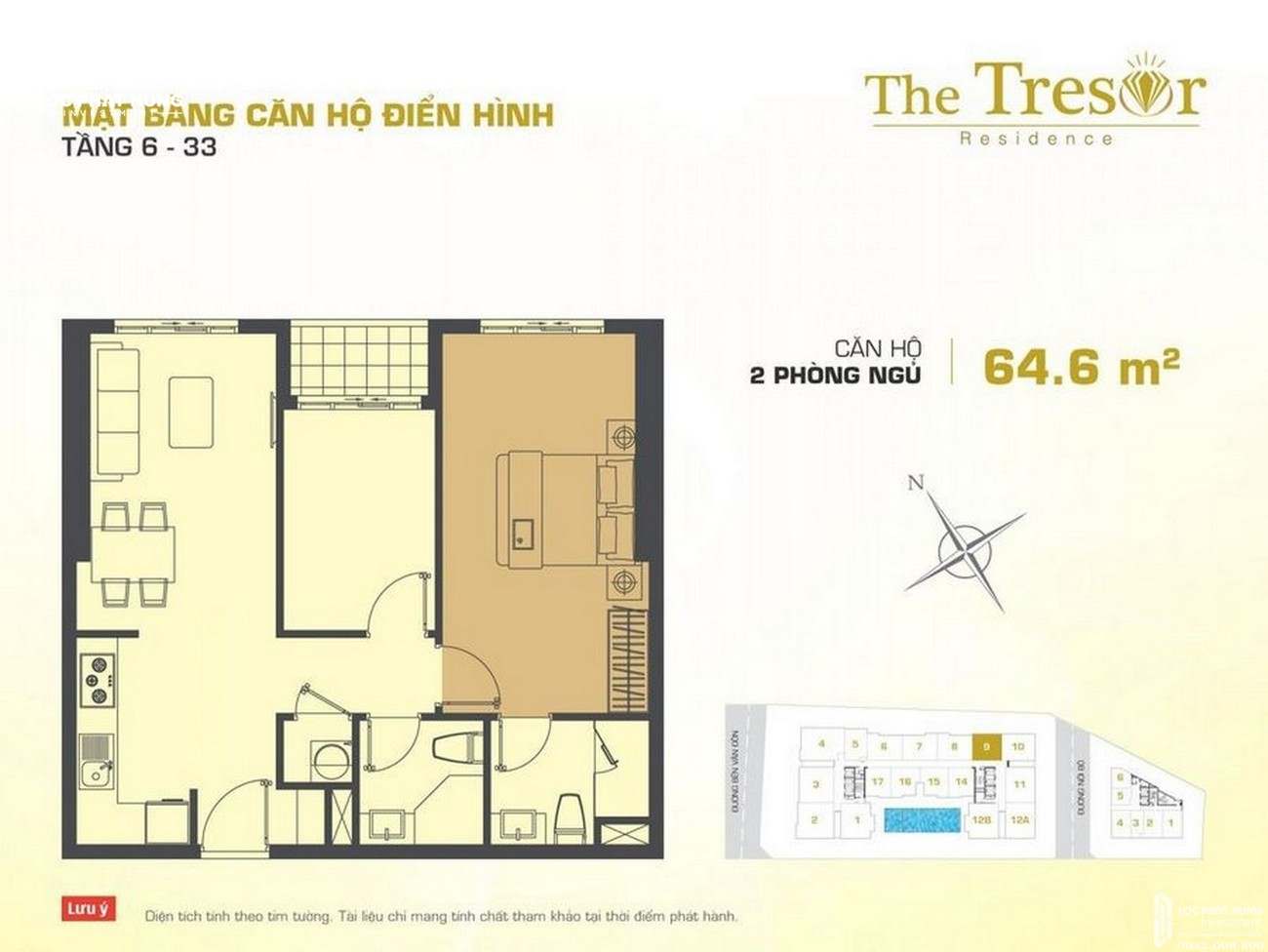 Thiết kế dự án căn hộ chung cư The Tresor Quận 4 Đường Bến Vân Đồn chủ đầu tư Novaland