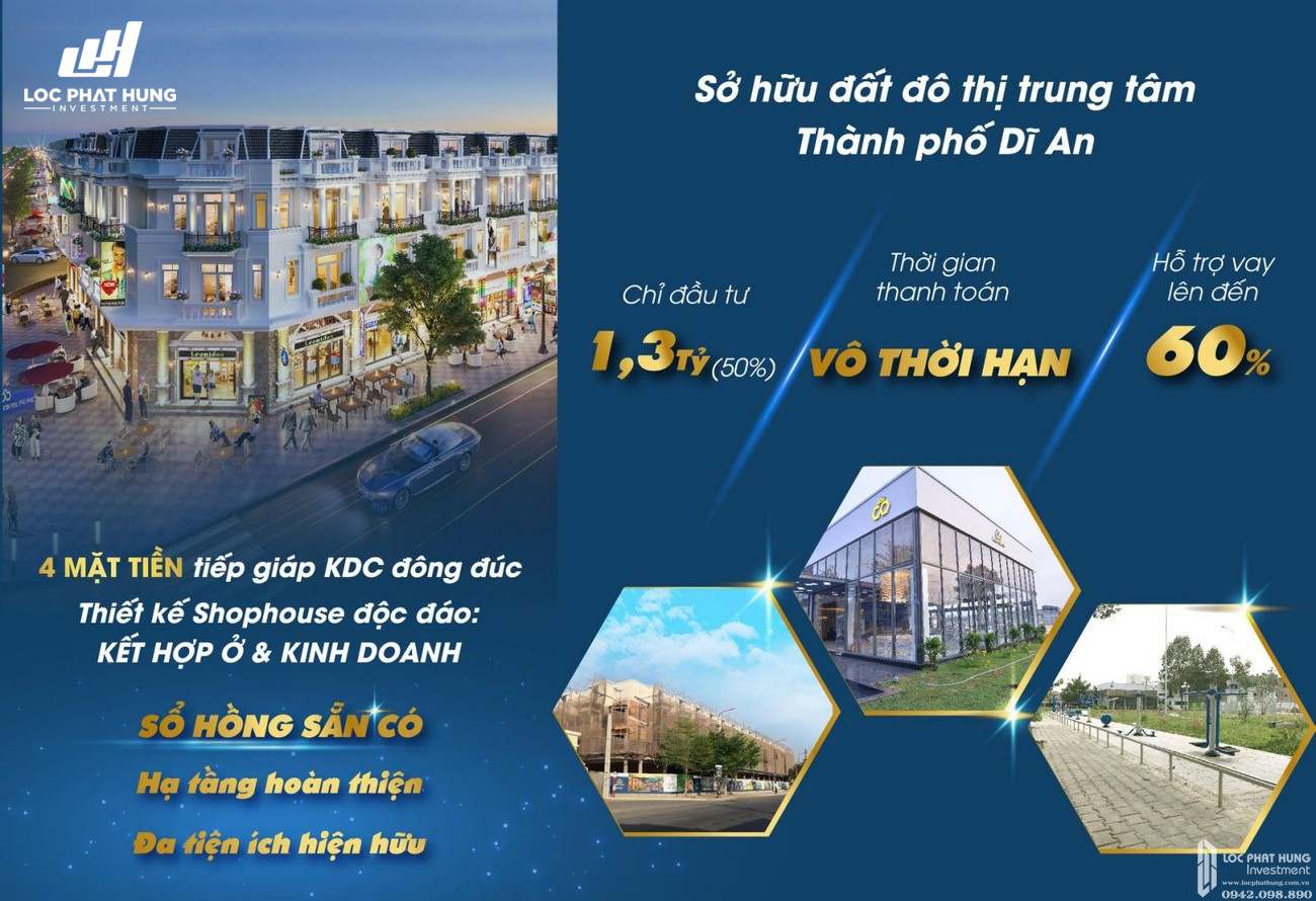 Phương thức ưu đãi dự án đất nền nhà phố Icon Central Dĩ An Bình Dương chủ đầu tư Phú Hồng Thịnh