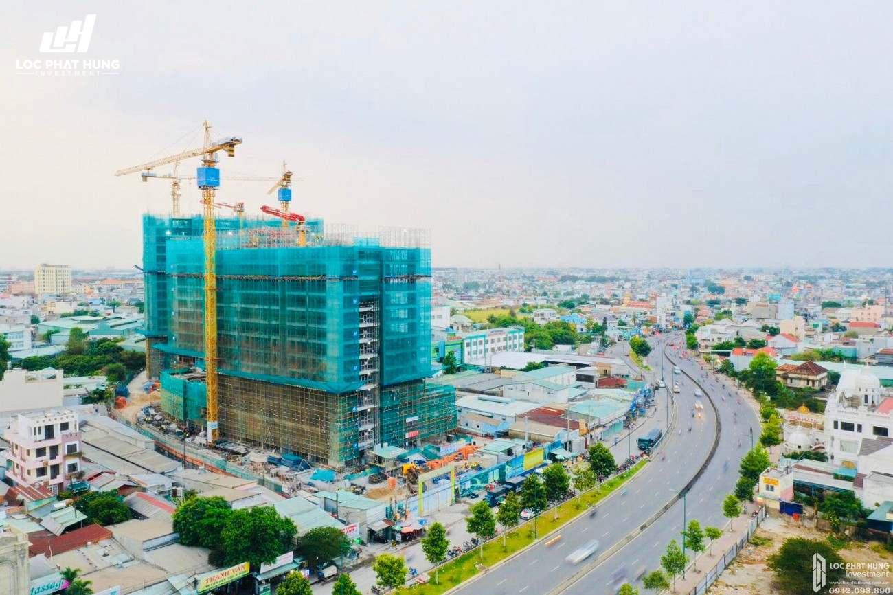 Tiến độ dự án căn hộ chung cư Opal Boulevard Dĩ An Đường Phạm Văn Đồng chủ đầu tư Đất xanh Group 04/2020