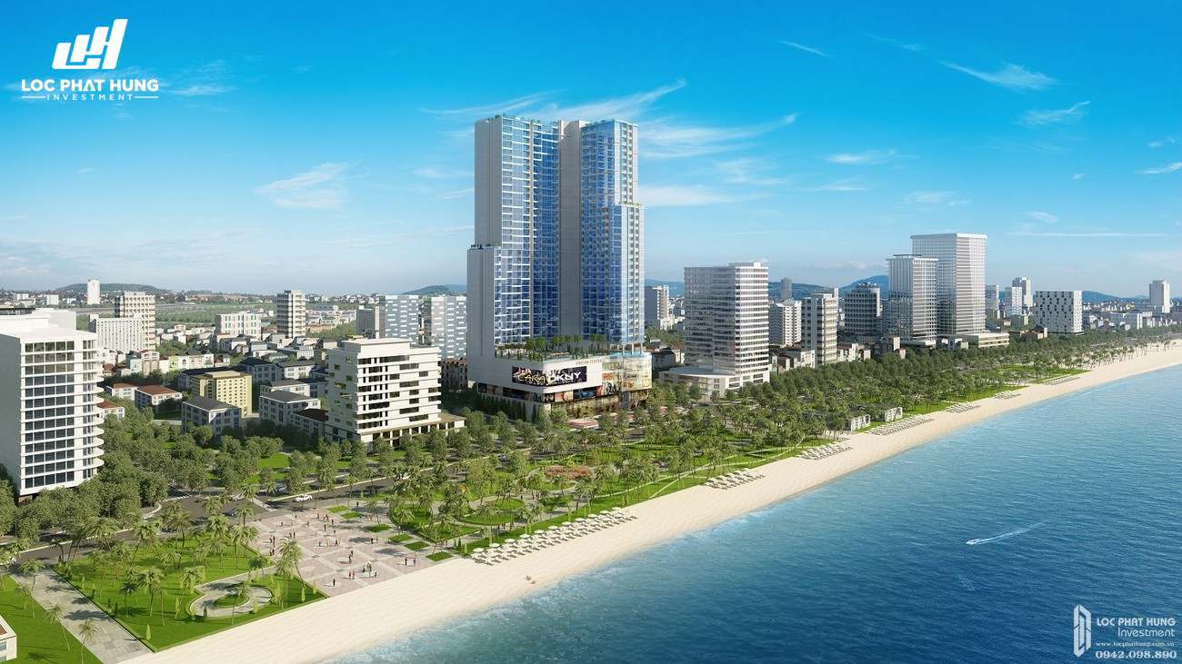 Phối cảnh cho thuê dự án Condotel Vinpearl Condotel Beachfront Lộc thọ Đường Trần Phú chủ đầu tư Tập đoàn Vin Group