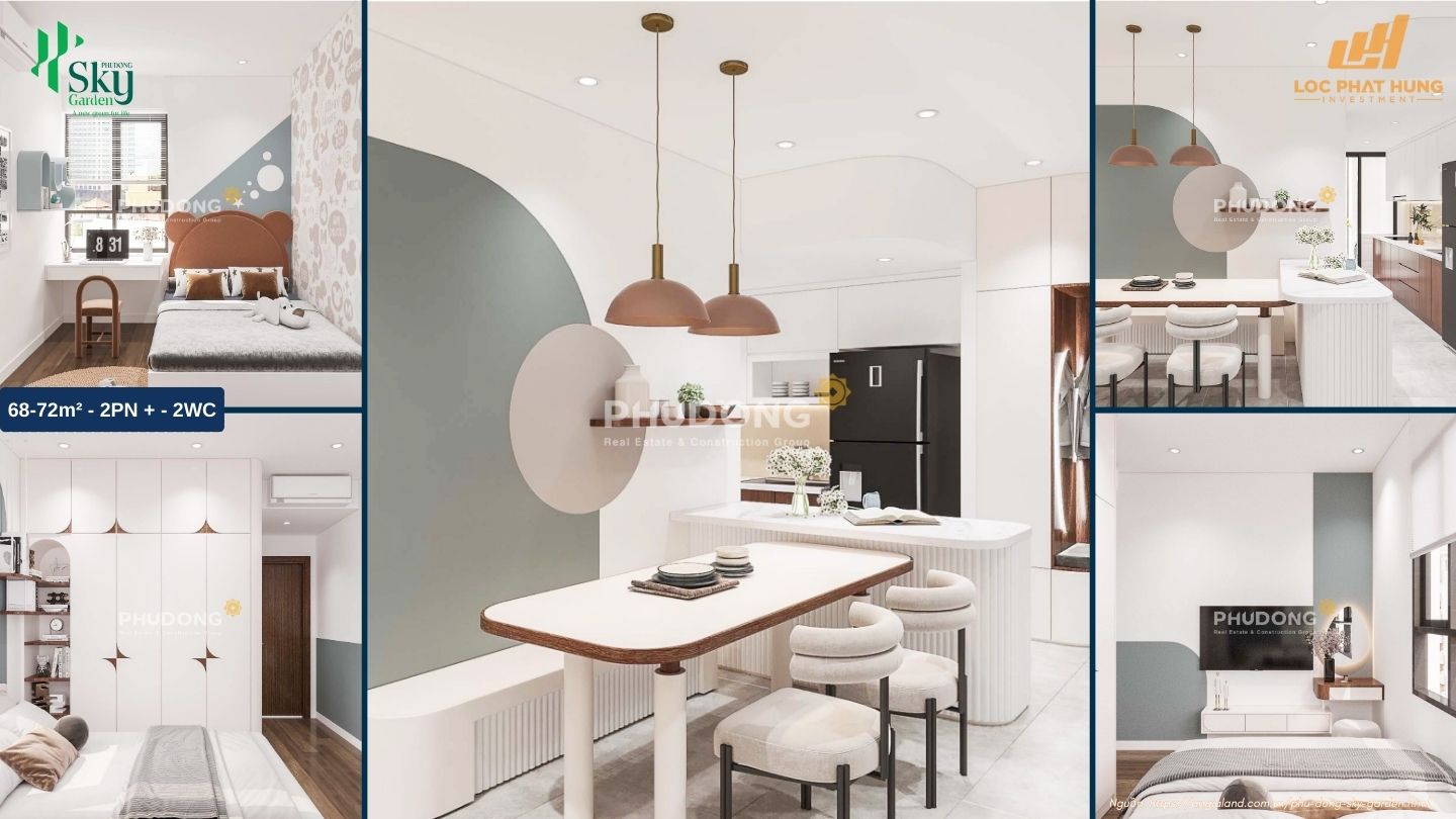 Nhà mẫu Phú Đông Sky Garden loại 68-72m2