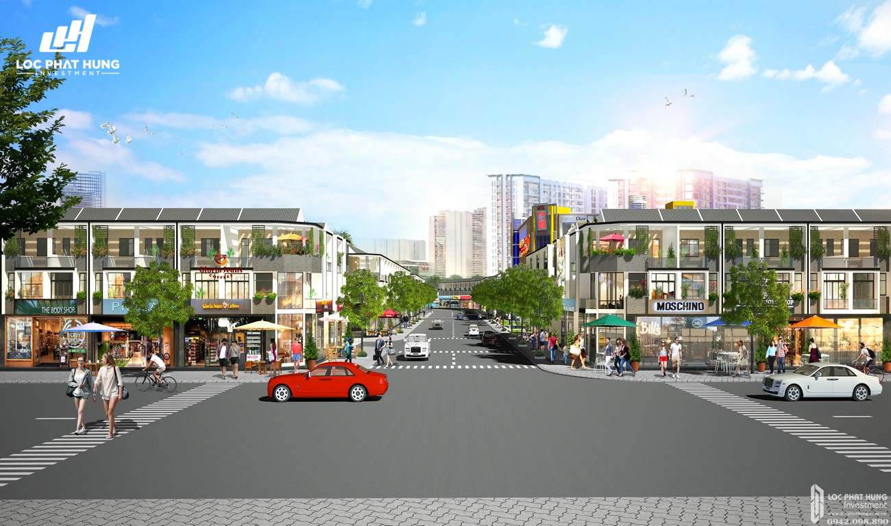 Nhà mẫu dự án đất nền nhà phố Bình Dương Avenue City Bến Cát Đường Quốc lộ 13 chủ đầu tư Phú Cường