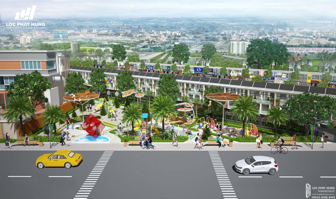 Nhà mẫu dự án đất nền nhà phố Bình Dương Avenue City Bến Cát Đường Quốc lộ 13 chủ đầu tư Phú Cường