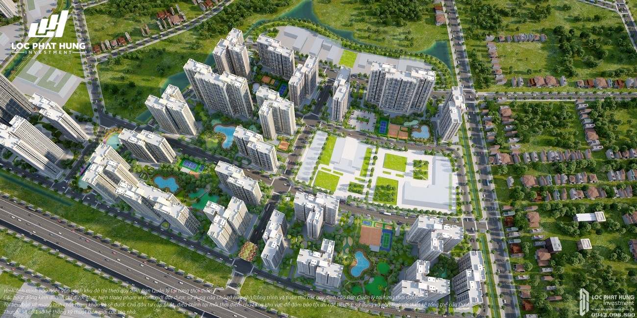 Tổng thể lõi tiện ích dự án căn hộ chung cư The Origami Quận 9 Đường Nguyễn Xiển chủ đầu tư Vingroup