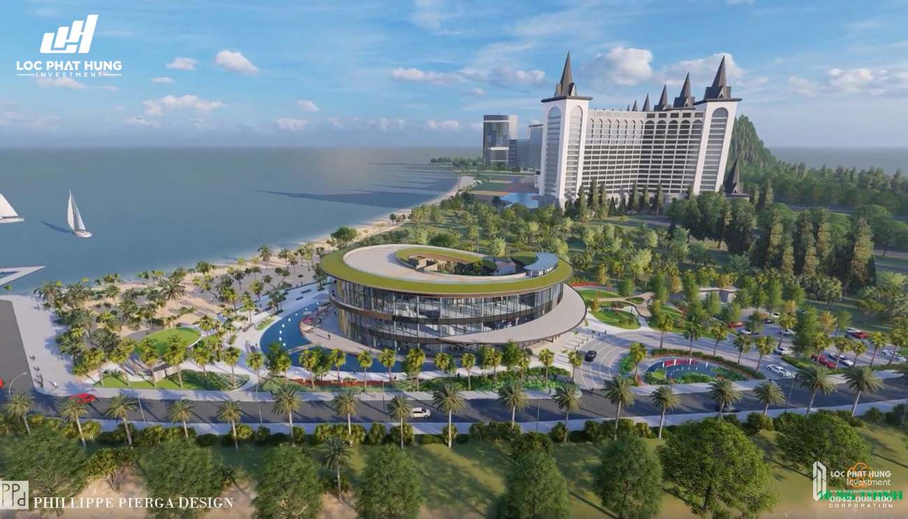 Phối cảnh tổng thể dự án căn hộ biệt thự Hải Giang Merry Land Quy Nhơn chủ đầu tư Hưng Thịnh