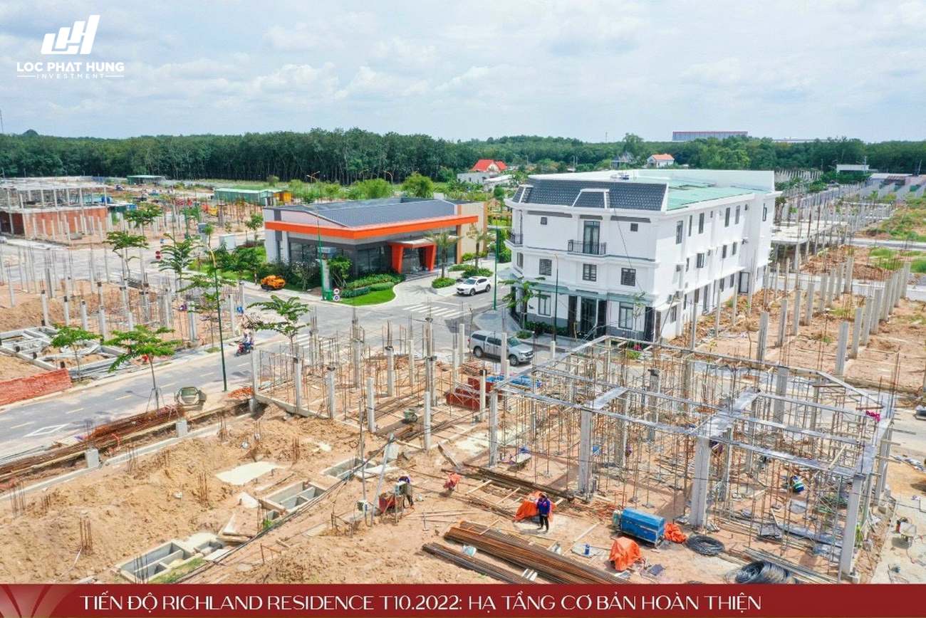 Tiến độ xây dựng mới nhất tháng 10/2022 dự án Richland Residence