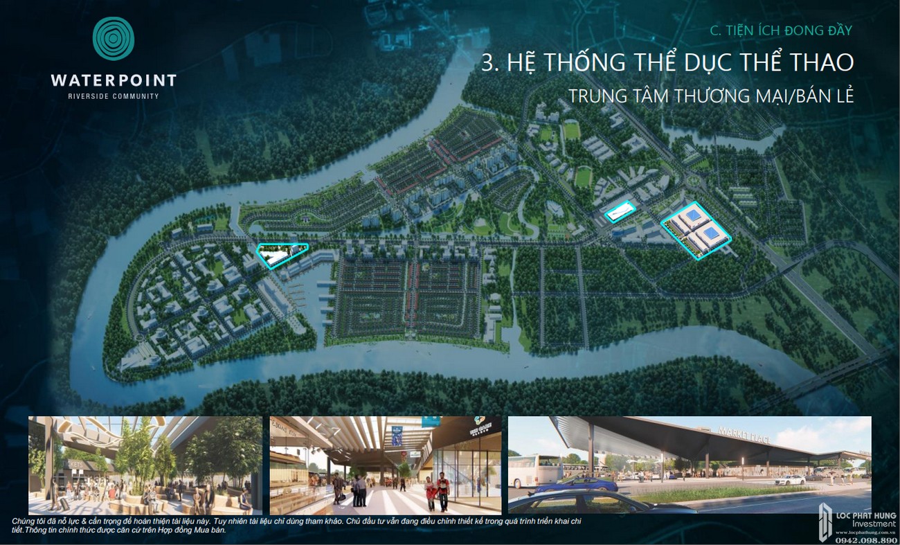 Tiện ích dự án đất nên nhà phố Waterpoint Bến Lức Đường Tỉnh lộ 830 chủ đầu tư Nam Long