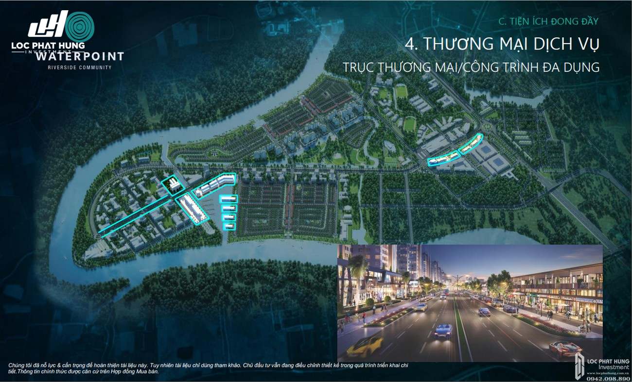 Tiện ích dự án đất nền nhà phố Waterpoint Bến Lức Đường Tỉnh lộ 830 chủ đầu tư Nam Long