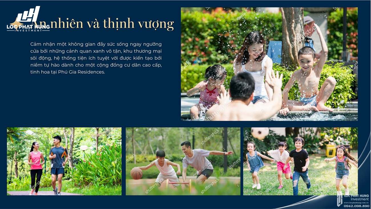 Tiện ích dự án nhà phố Phú Gia Residences Nhơn Trạch Đồng Nai chủ đầu tư Phú Long