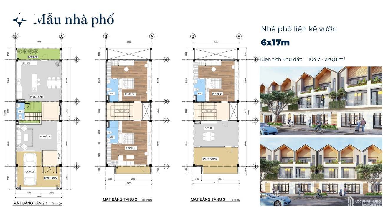 Thiết kế dự án nhà phố Phú Gia Residences Nhơn Trạch Đồng Nai chủ đầu tư Phú Long