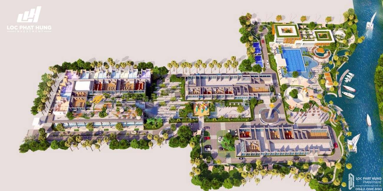 Phối cảnh tổng thể dự án căn hộ chung cư Sky Symphony Nhà Bè Đường Lê Văn Lương chủ đầu tư Khải Hoàn Land