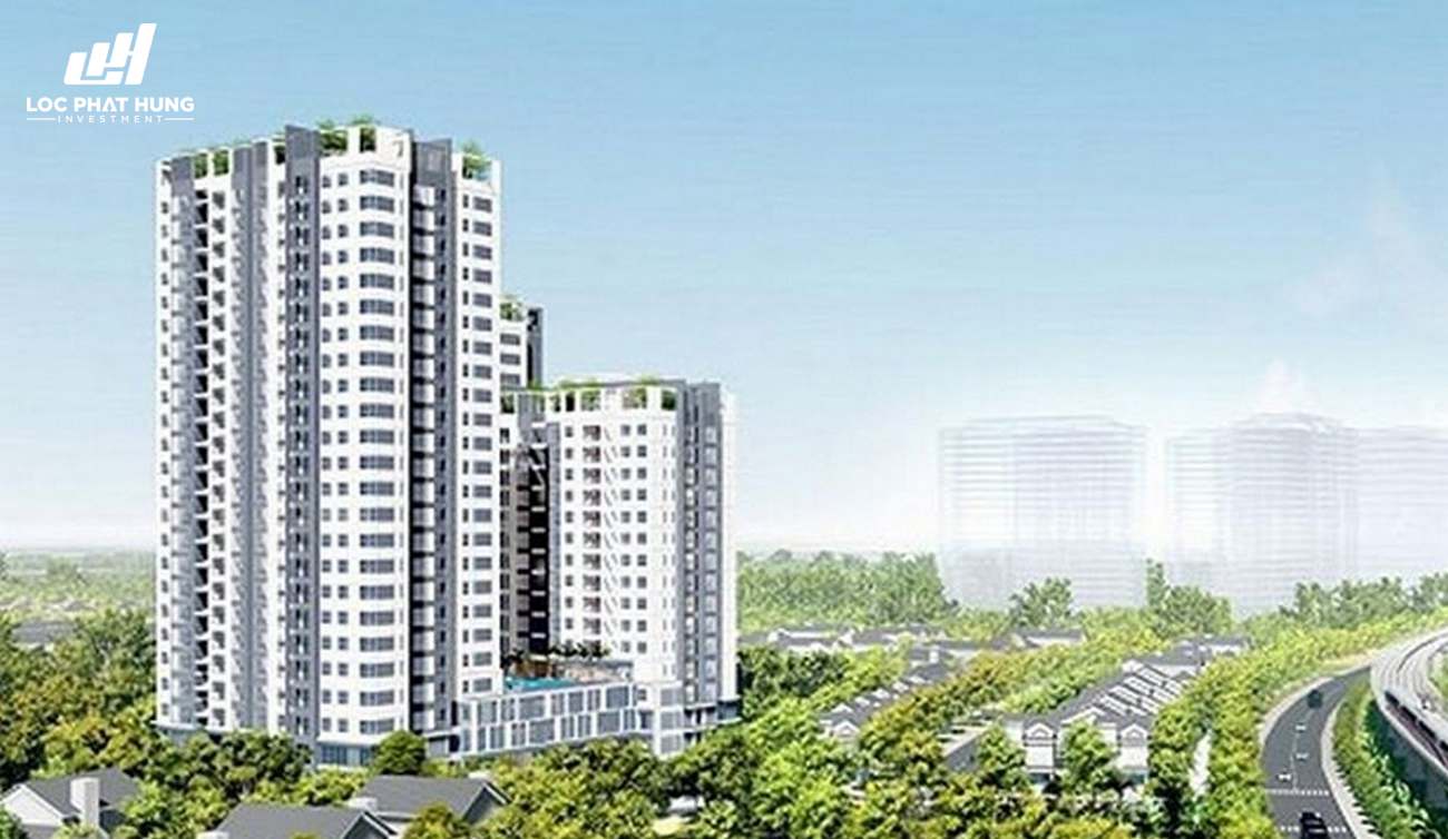 Phối cảnh tổng thể dự án căn hộ chung cư Hưng Phát Silver Star Nhà Bè Đường Nguyễn Hữu Thọ chủ đầu tư Hưng Lộc Phát