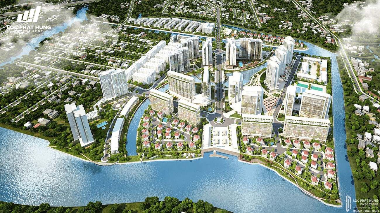 Phối cảnh tổng thể dự án căn hộ chung cư Mizuki Park Bình Chánh Đường Nguyễn Văn Linh chủ đầu tư Nam Long