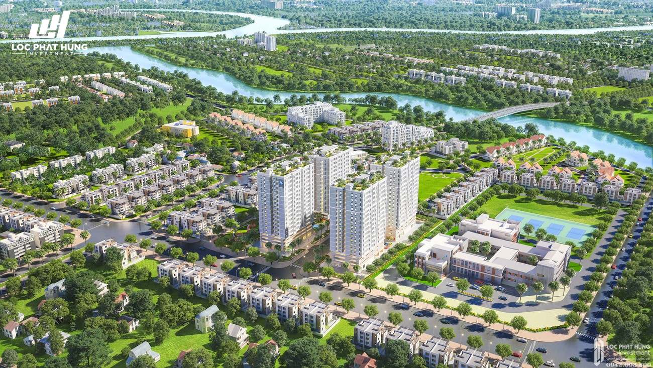 Phối cảnh tổng thể dự án căn hộ chung cư Orchid Park Nhà Bè Đường Nguyễn Lương Bằng chủ đầu tư Cotec