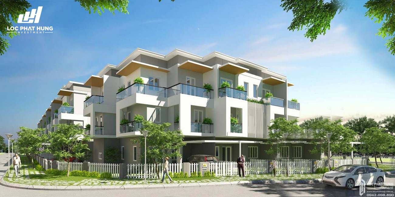 Phối cảnh tổng thể dự án nhà phố Melosa Garden Quận 9 Đường Vành Đai Trong chủ đầu tư Khang Điền