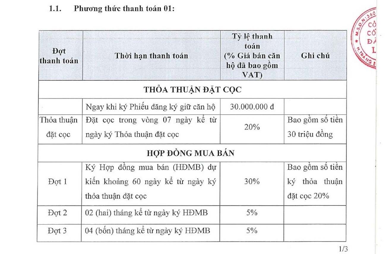 Phương thức thanh toán dự án căn hộ chung cư Sài Gòn Intela Bình Chánh Đường 13E Nguyễn Văn Linh chủ đầu tư LDG Group