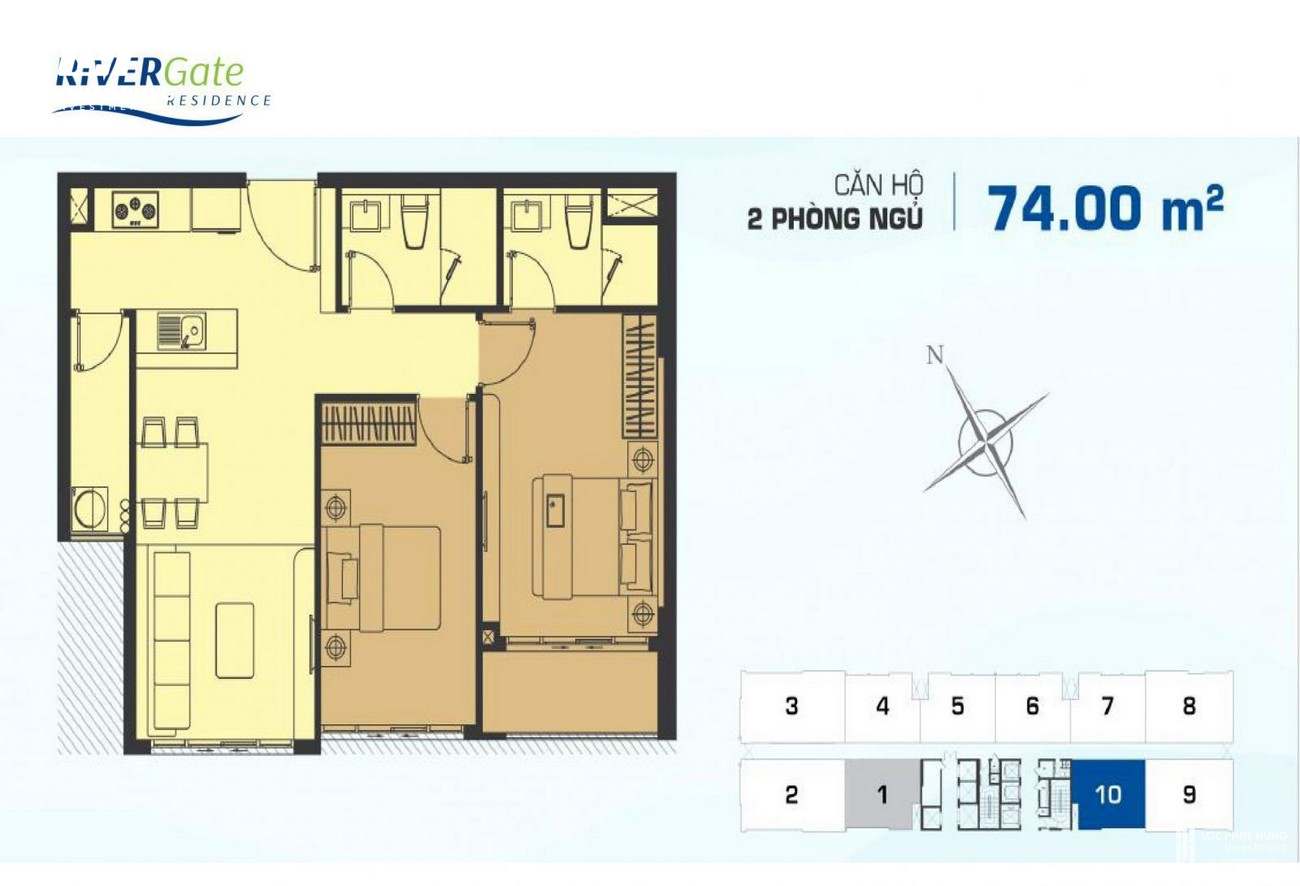 Thiết kế dự án căn hộ chung cư Rivergate Residence Quận 4 Đường Bến Vân Đồn chủ đầu tư Novaland