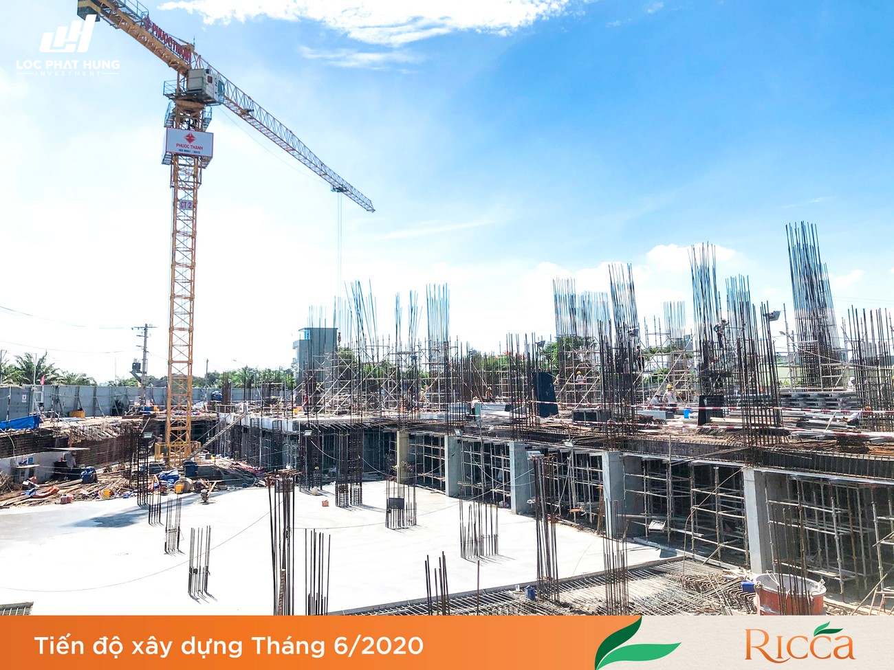 Tiến độ xây dựng dự án căn hộ Ricca Quận 9 – 06/2020