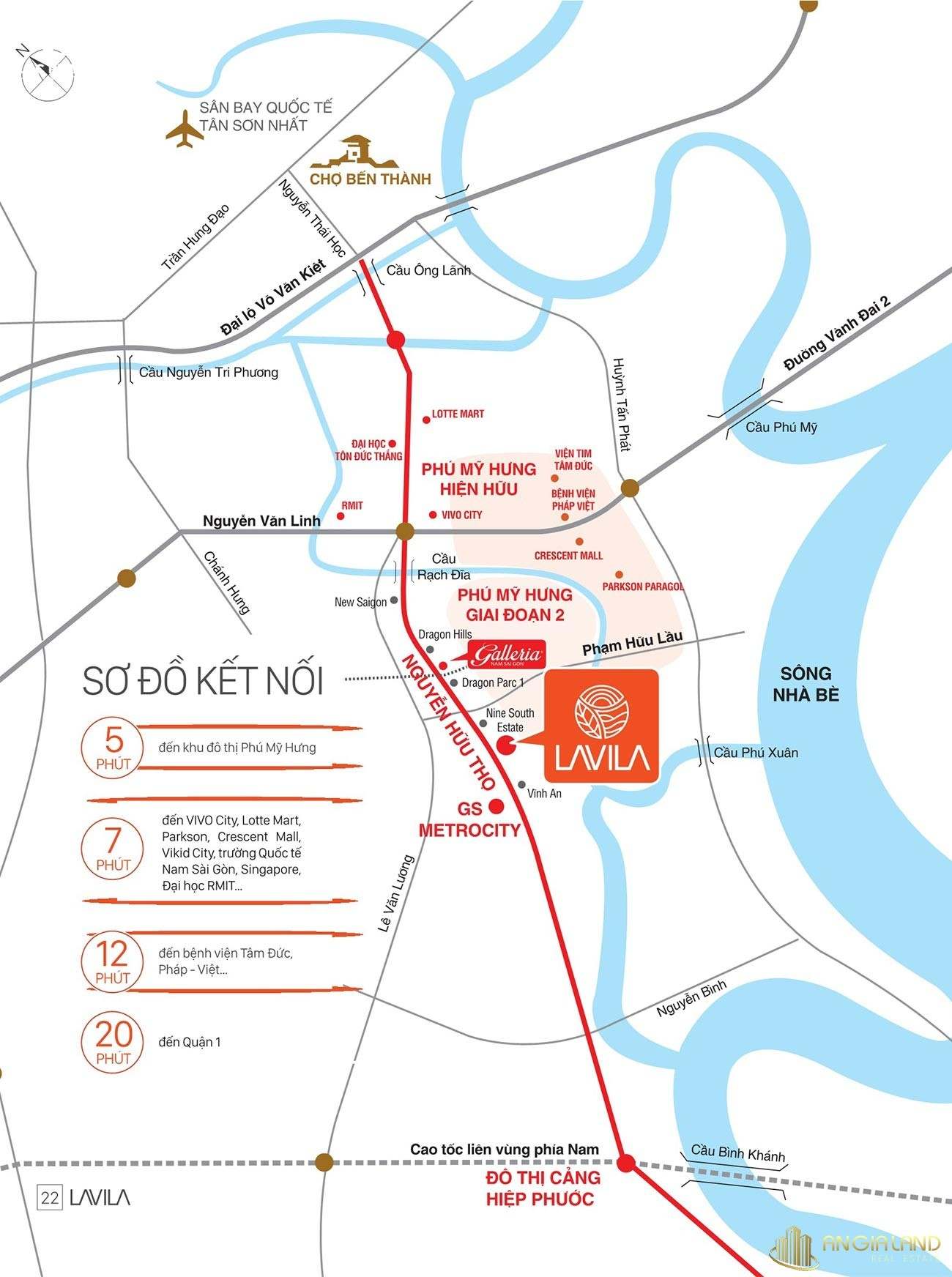 Vị trí địa chỉ dự án nhà phố Lavila Nam Sài Gòn