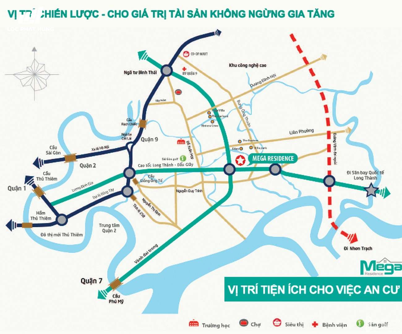 Vị trí địa chỉ dự án nhà phố Mega Residence Quận 9 Đường Vành Đai Trong chủ đầu tư Khang Điền