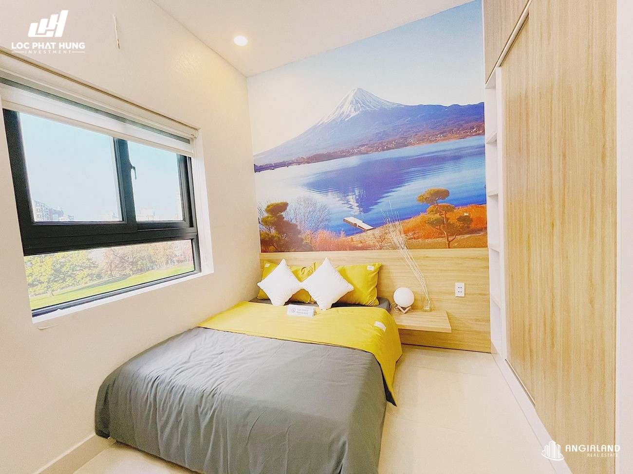 Phòng ngủ 2 nhà mẫu 59m2 Parkview Apartment Thuận An Bình Dương
